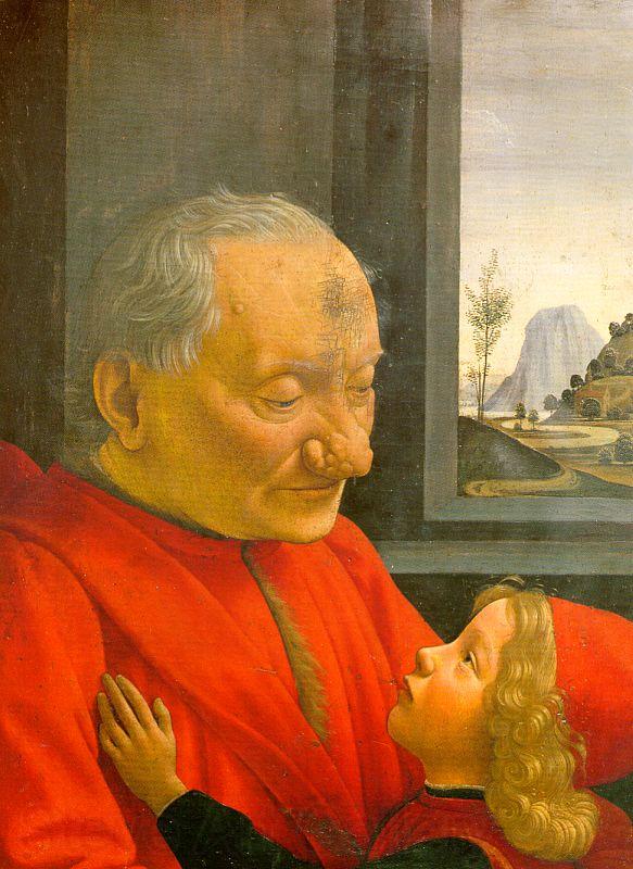 Domenico Ghirlandaio An Old Man and his Grandson Spain oil painting art